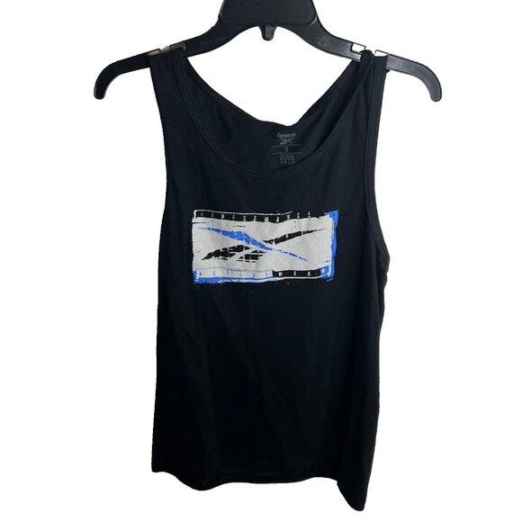 Reebok Men's Graphic Tank - Black Size L - Picture 1 of 6